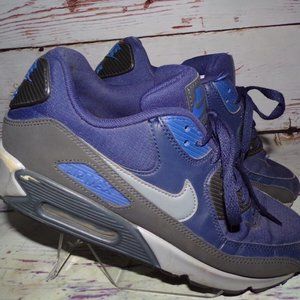 Nike Men's Air Max 90 Essential “Binary Blue” | 537384-418 | Size: 8 Navy & Gray